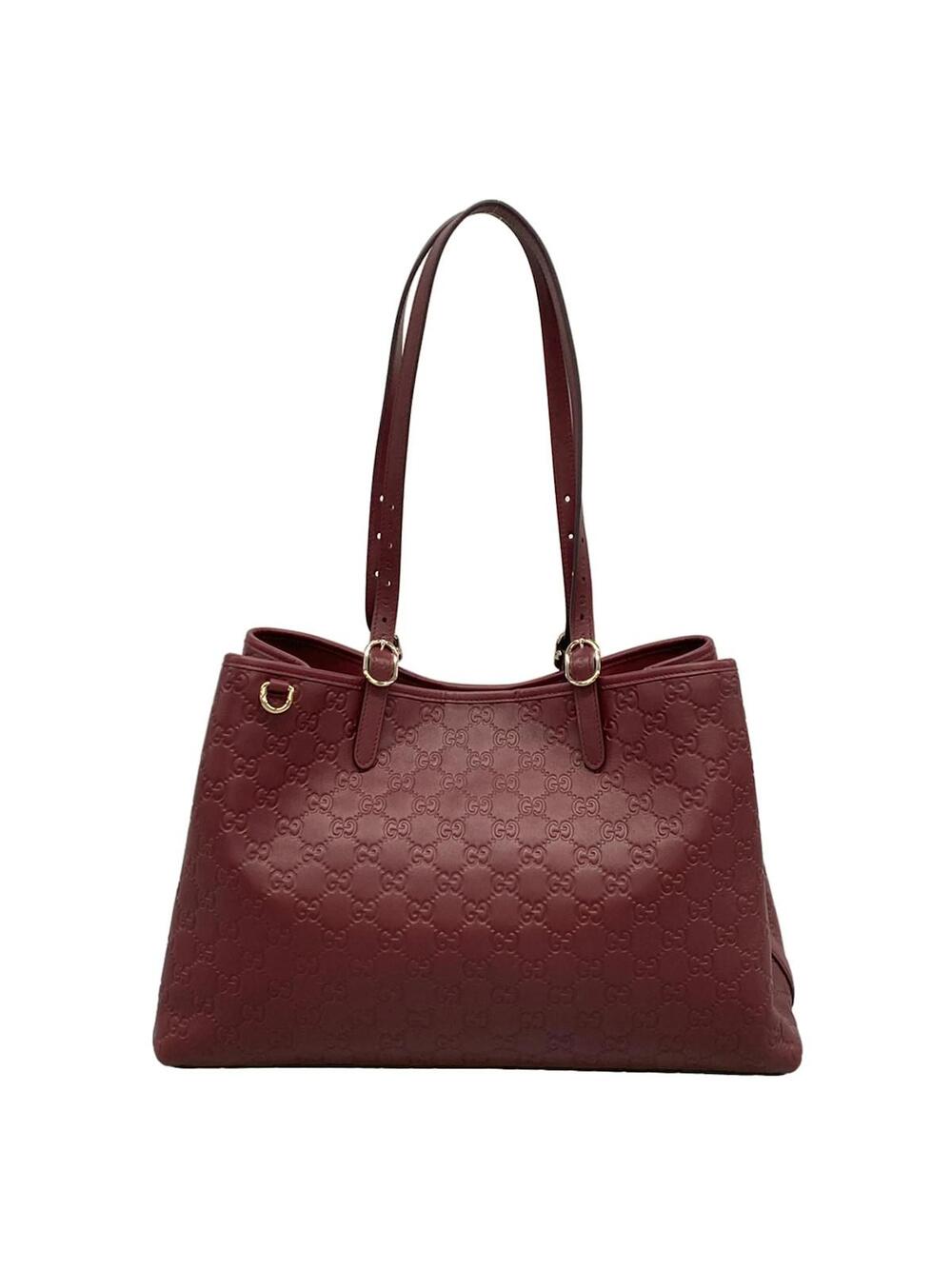 Gucci Guccissima Bordeaux Leather Tote #373900G18B